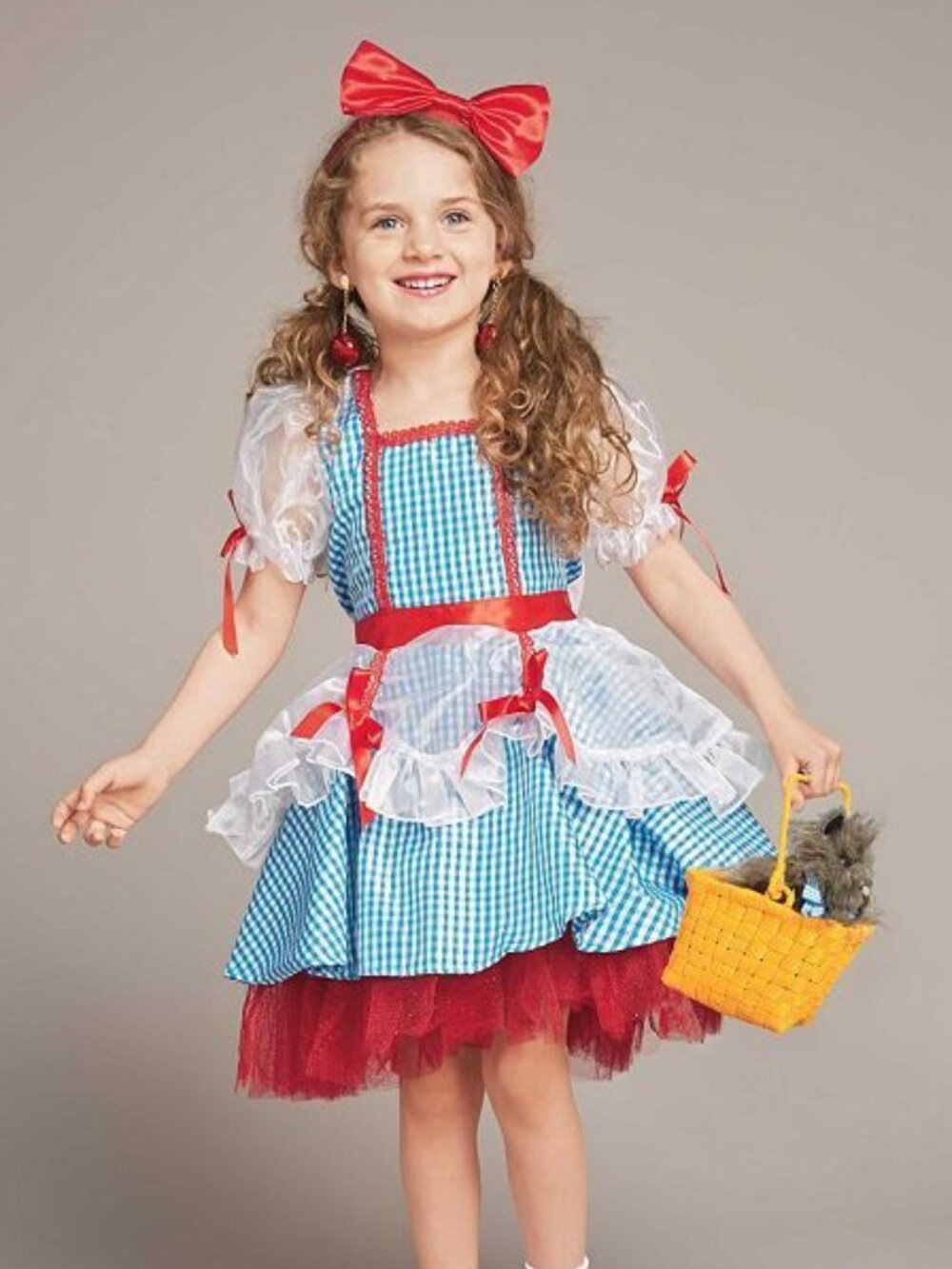 Wizard of Oz Girl's Dorothy Dress Halloween Costume Dress Up Size Medium (8)